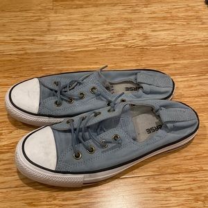 Blue slip on converse